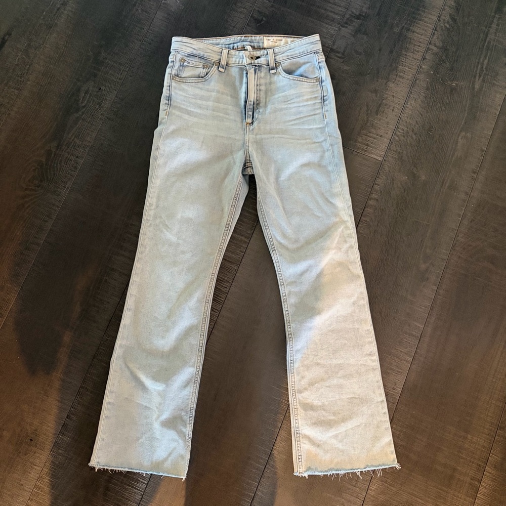 rag & bone Women’s Nina High-Rise Ankle Flare Jeans